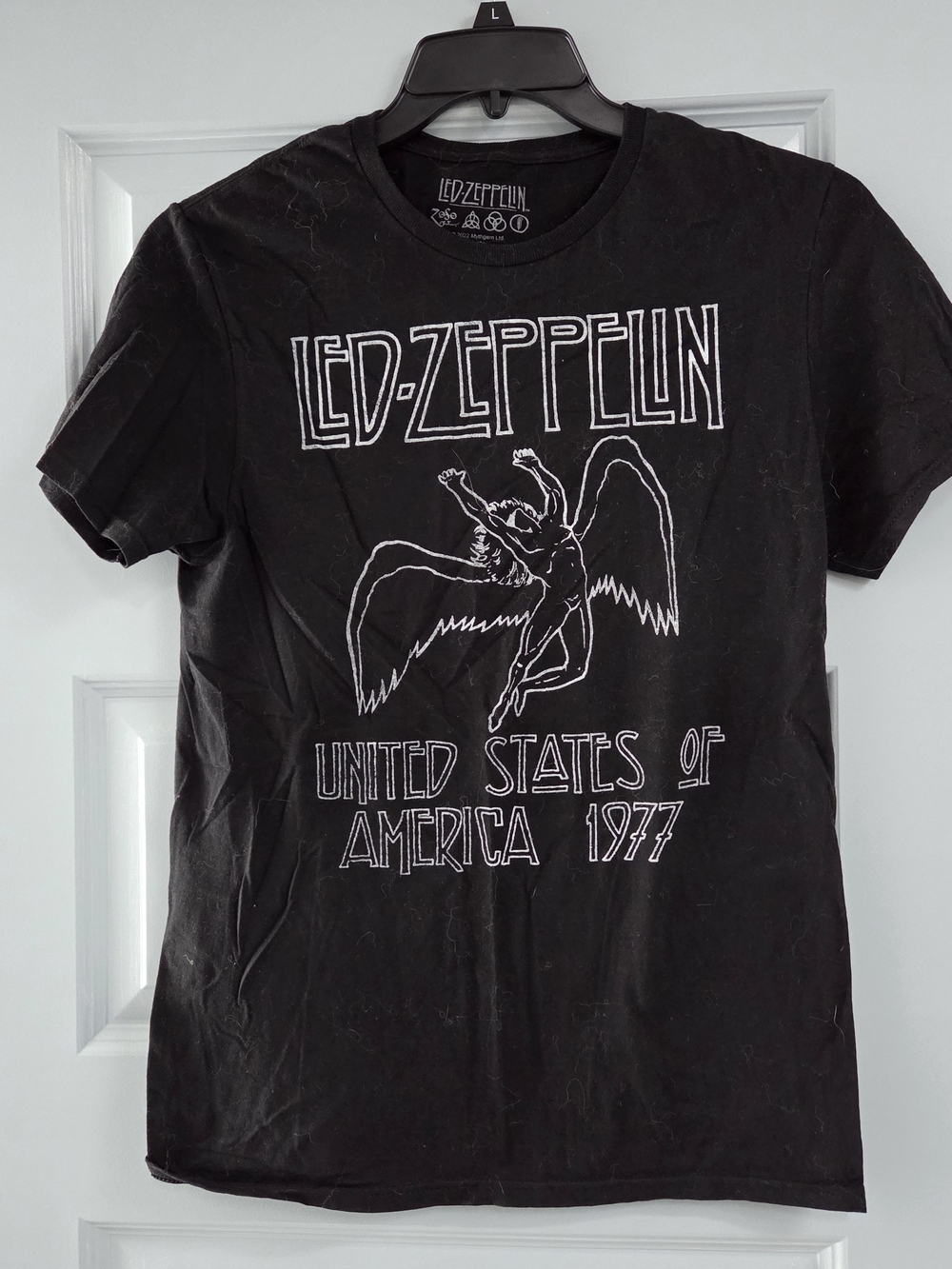 Led Zeppelin 1977 Black Band Tee